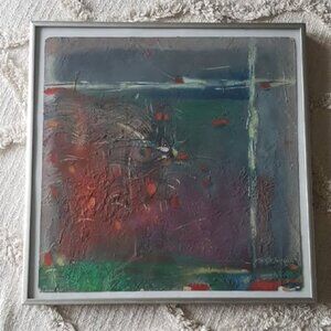 Fine Art Oil Abstract Painting by African Artist/ Sudanese artist H. Salim